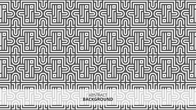 Abstract seamless geometric shape lines pattern