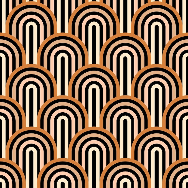 Abstract seamless pattern. Geometric background. Line art Boho wall decor. Texture for print textile