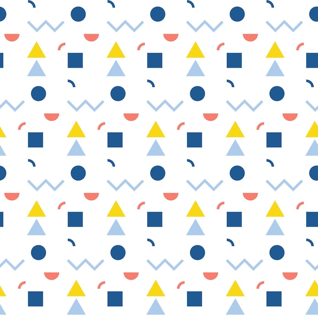 Abstract seamless pattern. Geometric shapes for design card, cafe menu, wallpaper, gift album, holiday wrapping paper, baby nappy, bag print, t shirt, workshop advertising etc.