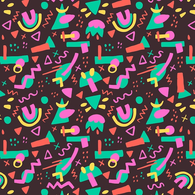 Abstract seamless pattern in an organic shape