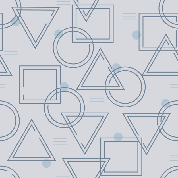 abstract seamless pattern of geometric shapes