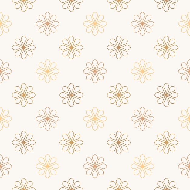 Abstract seamless pattern with mandala flower. Mosaic, tile, polka dot. Floral background.