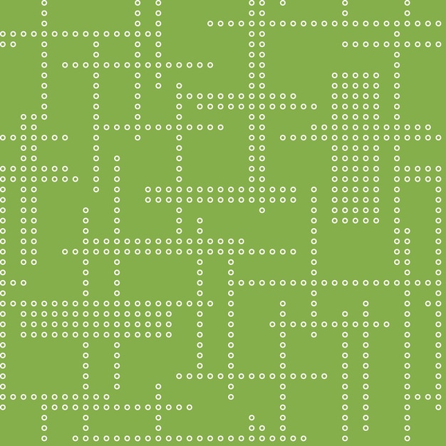 abstract seamless techno pattern vector green dotted background