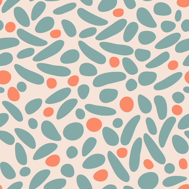 Abstract seamless vector pattern in modern flat style design elements