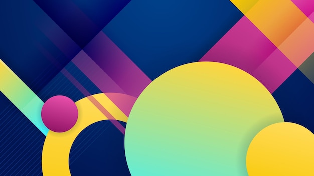 Abstract shape background Modern geometric design Isolated gradient waves with geometric lines dots pattern Vector illustration