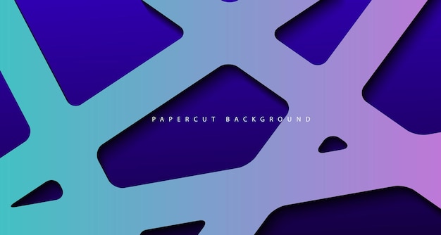 Abstract shape deep blue background