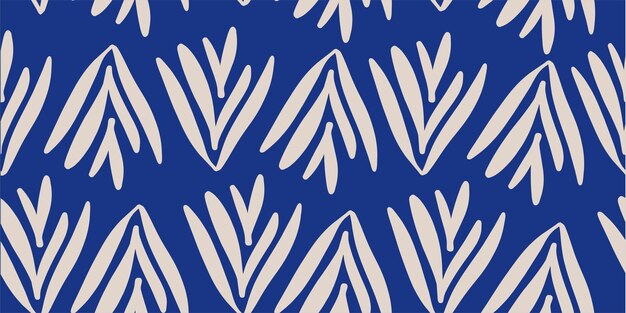 Abstract shape seamless pattern illustration Modern minimalist art print background of curvy shape