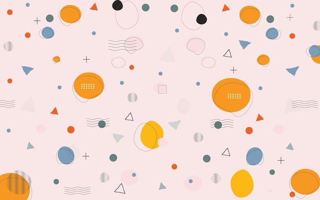 Abstract simple geometric seamless pattern. Abstract vector background with flat color.