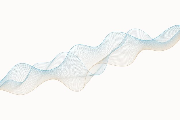 Abstract smooth gradient particle wave background with contour lines in the techfuturistic style