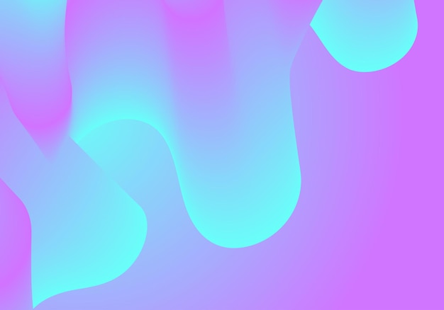 abstract soft color fluid wave. duotone geometric compositions with gradient 3d flow shape.