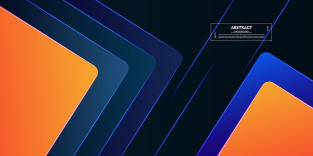 Abstract square background with gradient colorful background Simple overlapping square shape patter