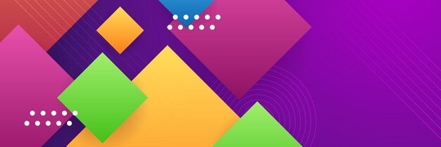 Abstract square dynamic colorful vibrant geometric wave colorful background banner Vector abstract graphic design banner pattern background template