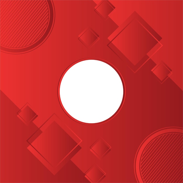 Abstract squares red gradient geometric square shape background