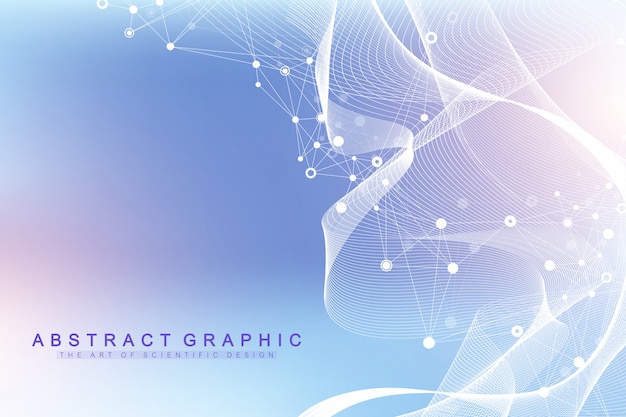 abstract structure for science or medical background