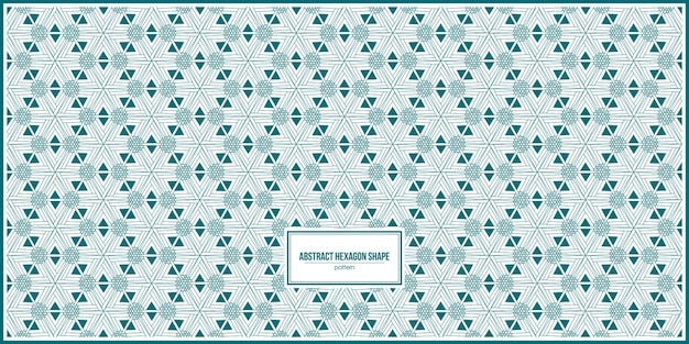 abstract style of hexagon shape pattern