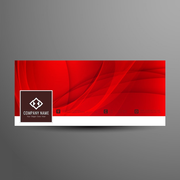 Abstract stylish facebook timeline banner template