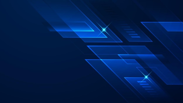 Abstract tech background Futuristic technology interface with arrows lines waves speed lights motion data concept science element cyberspace shapes and connection lines