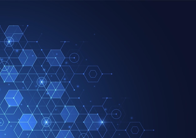 Abstract technology background with Big data Internet connection abstract sense of science
