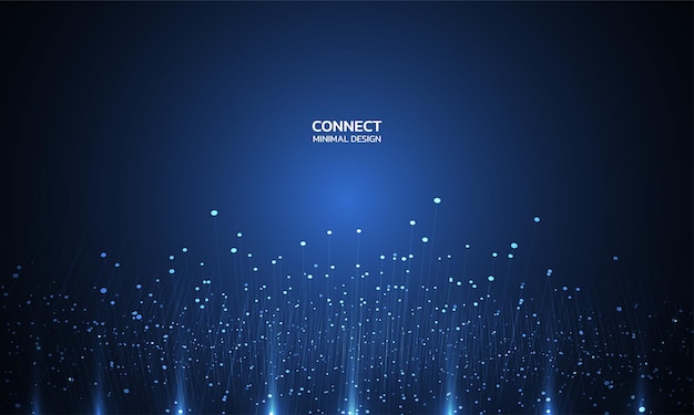 Abstract technology background with Big data Internet connection abstract sense of science
