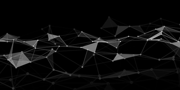 abstract technology background with connecting dots and lines network concept data technology