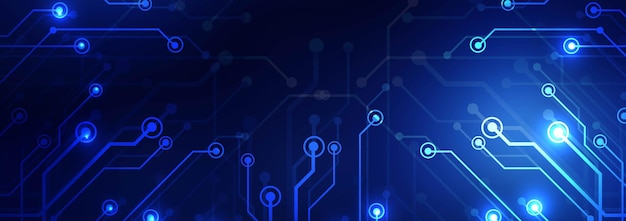 Abstract technology banner background
