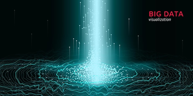 Abstract technology big data background