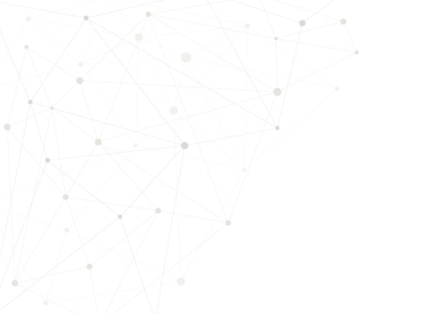 abstract technology geometric polygon mesh lines dots connection background vector illustration