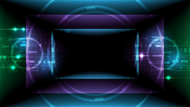 abstract technology hi-tech communication concept
