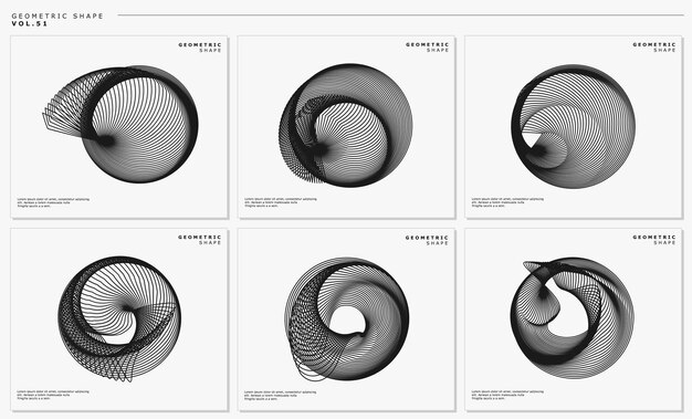 Abstract technology line circle logo design vector