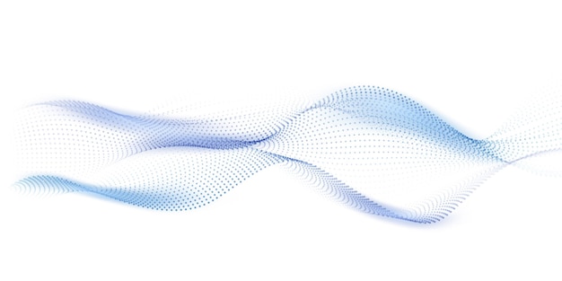 Abstract technology particle wave background Modern design vector illustration