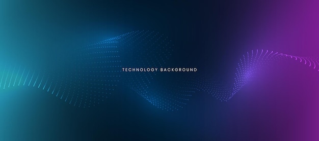 abstract technology particles dots background
