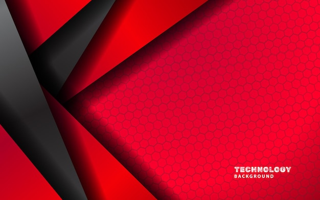 Abstract technology red sport carbon background