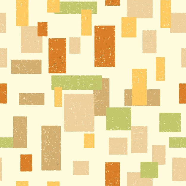 Abstract texture pattern with squares and rectangles Vector color pattern