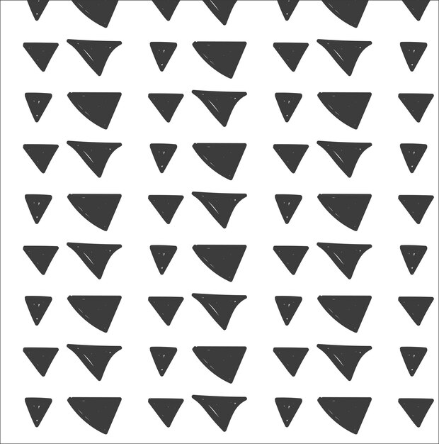 abstract triangle doodle pattern