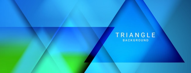 Abstract triangular pattern colorful dynamic design background