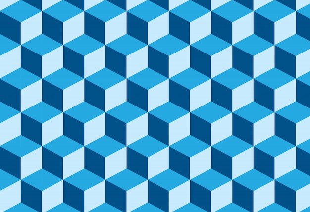 Abstract tridimensional hexagon background