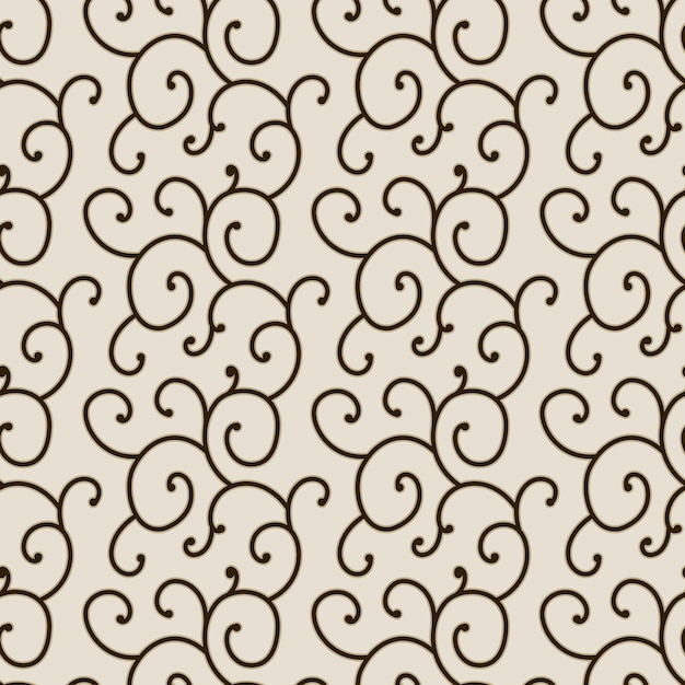 abstract twirl plants fabric pattern