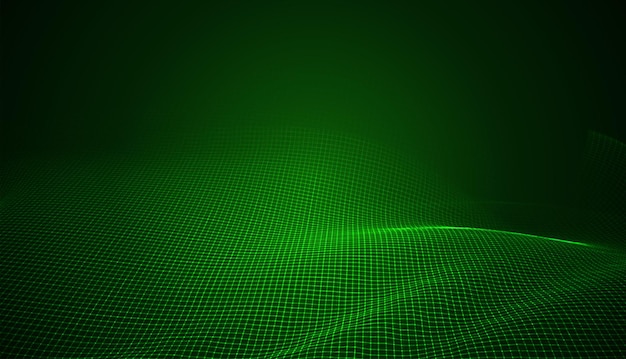 Abstract vector 3d background with bends and wave