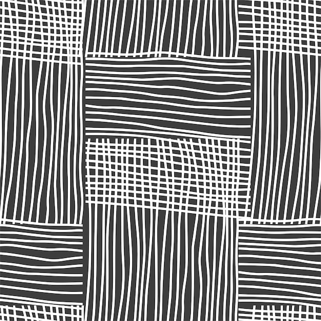 abstract vector seamless pattern black and white texture background
