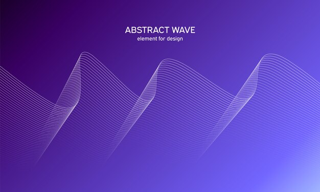 Abstract wave background. Element for design.