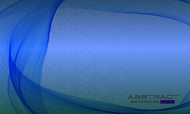 Abstract wave background with blue theme