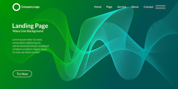 Abstract wave curve background