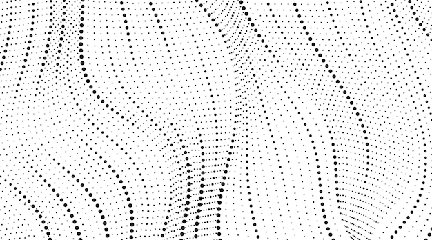 Abstract Wave Dotted Line Pattern Art Background