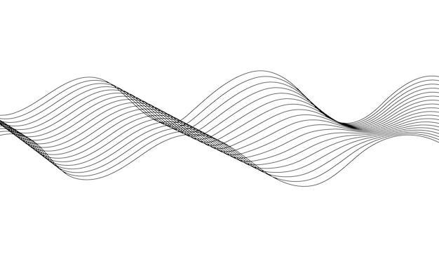 abstract wave lines pattern