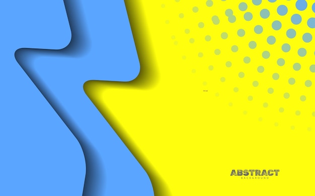 Abstract wave shape papercut background vector