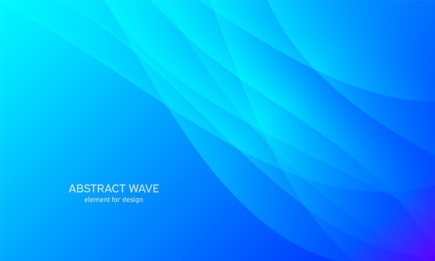 Abstract wave. Stylized line art background.