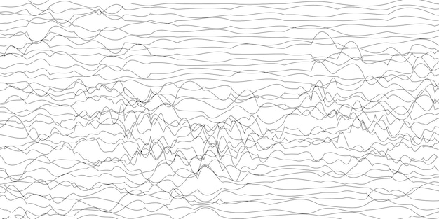 abstract wave texture white background vector lines
