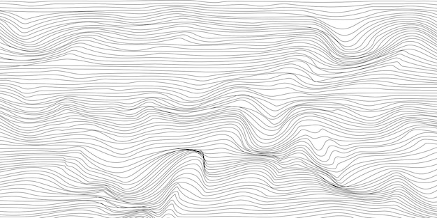 abstract wavy artistic template wave stripe vector background