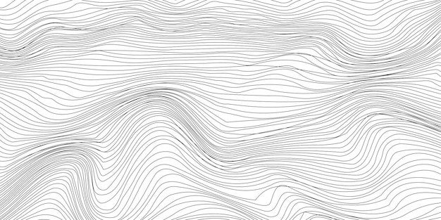 abstract wavy artistic template wave stripe vector background