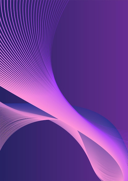 Abstract wavy backround curve line smooth light vector